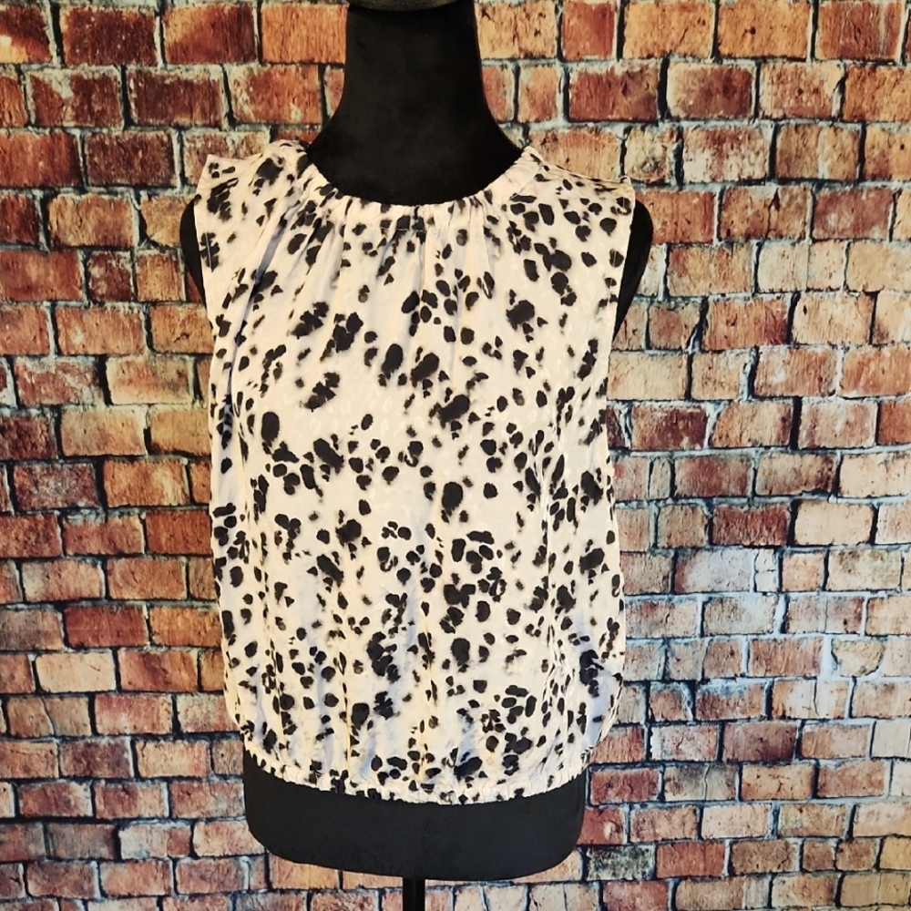 Cloth & Stone Watercolor Animal Print Top S